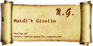 Matók Gizella névjegykártya